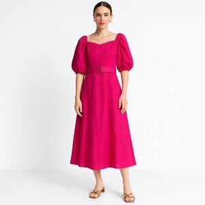 knee length dresses for ladies Sea Foam Linen Wrap Dress – Patina Home & Garden